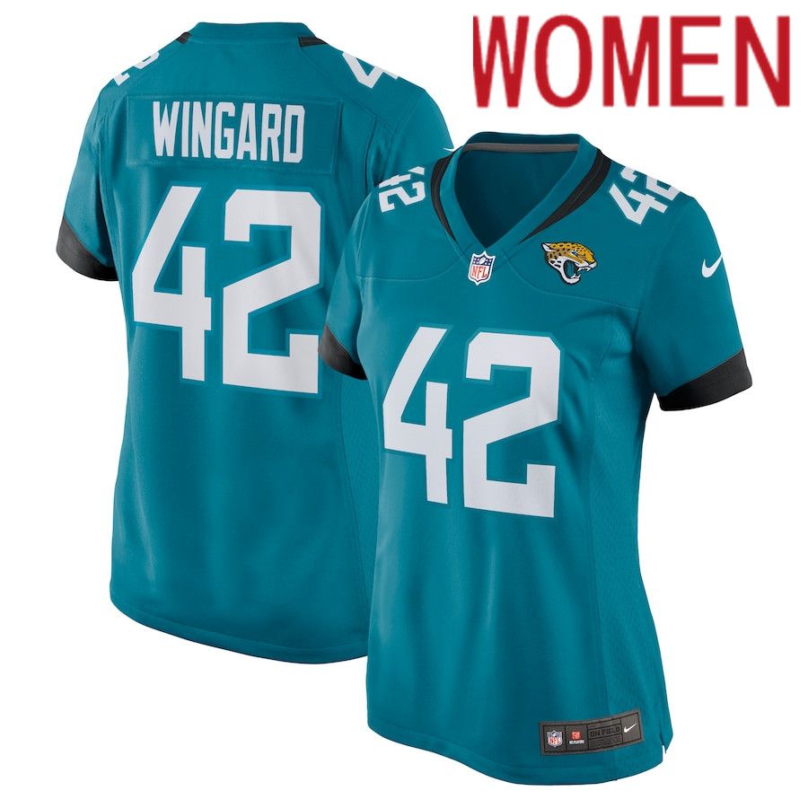 Women Jacksonville Jaguars #42 Andrew Wingard Nike Green Nike Game NFL Jersey->women nfl jersey->Women Jersey